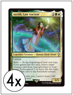 4x Aerith, Last Ancient, Final Fantasy Commander, Magic MTG NM - Image 1