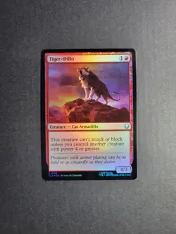 Tiger-Dillo Magic The Gathering Avatar: The Last Airbender Foil Uncommon NM - Image 2