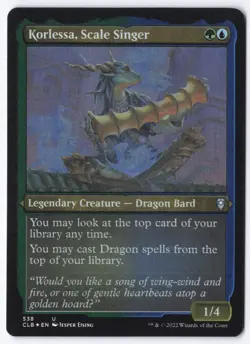 Korlessa, Scale Singer (Foil Etched) U Commander Legends: Battle for Baldur's Ga - Image 1