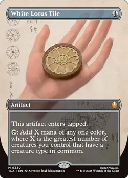 Borderless WHITE LOTUS TILE x1 mtg NM-M The Last Airbender 1 Mythic - Image 1