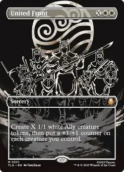 Borderless UNITED FRONT x1 mtg NM-M The Last Airbender 1 Mythic - Image 1
