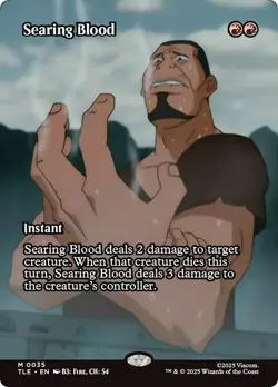 SEARING BLOOD mtg NM-M The Last Airbender Eternal 1 Mythic Borderless - Image 1