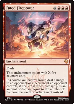 FOIL FATED FIREPOWER mtg NM The Last Airbender 1 Mythic - Image 1