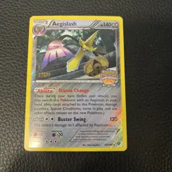 Pokemon TCG Aegislash STAFF Regional Stamped Promo 85/146 - Image 1