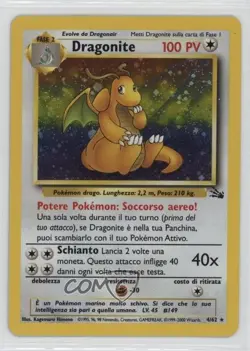 Dragonite Holo Italian Pokemon Fossil #4 1999 - Image 1