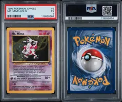 1999 Pokemon Jungle #6 Mr. Mime Holo PSA 5 - Image 3