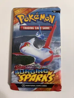 22.6g HEAVY Pokemon TCG: Scarlet and Violet Surging Sparks Booster Pack Latios - Image 2
