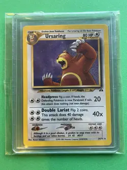 2001 Pokemon Neo Discovery Ursaring Unlimited #34/75 Non-Holo NM Mint - Image 1