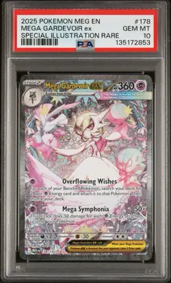 PSA 10 Mega Gardevoir ex 178/132 Mega Evolution SIR Full Art Pokemon GEM MINT - Image 4