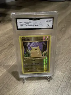 PIKACHU GMA 8 NM-MT 2016 Pokemon #35 Evolutions Reverse Holo Similar To PSA - Image 1