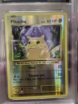 PIKACHU GMA 8 NM-MT 2016 Pokemon #35 Evolutions Reverse Holo Similar To PSA - Image 3