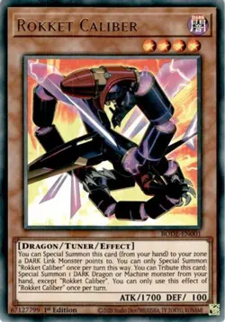 Yugioh! LP Rokket Caliber - BODE-EN001 - Ultra Rare - 1st Edition Lightly Played - Image 1