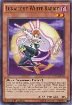 Yugioh! LP Lunalight White Rabbit - SHVI-EN010 - Common - 1st Edition Lightly Pl - Image 1