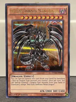 Red-Eyes Darkness Metal Dragon - DUSA-EN068 - Ultra Rare - 1st Edition - VLP - Image 1