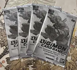 Digimon Card Store Tournament 2024 Jul-Sep Lot Of 4 Sealed Participation Packs - Image 1