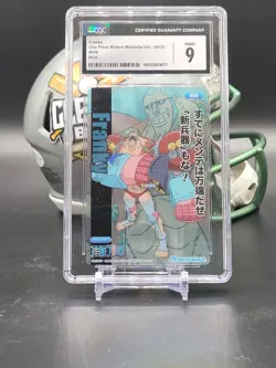 Franky Japanese One Piece x Morinaga Wafer Card Cgc 9 #008 Blue (CB) - Image 1