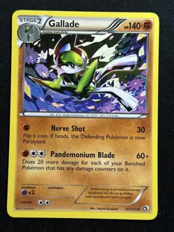Gallade Legendary Treasures 81/113 Pokemon card NM - Image 1