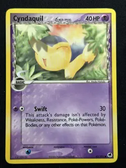 Cyndaquil (Delta Species) Dragon Frontiers 45/101 Pokemon card NM - Image 1