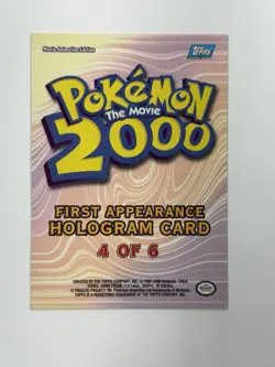 2000 Topps First Appearance Elekid Pokemon The Movie Hologram Card Foil 4 Of 6 - Image 4