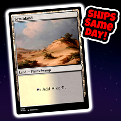 Scrubland - Custom Art Magic: The Gathering Playtest Card - Commander EDH - Image 1