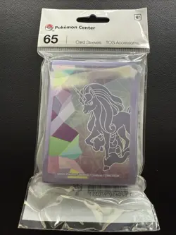 Pokemon Center Card Sleeves - Rapidash Flames & Fairies (65-Pack) - NEW - Image 1