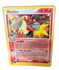 Pokemon TCG Blaziken Holo 3/109 Rare Ruby & Sapphire Card Holofoil Holographic - Image 3