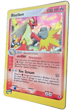 Pokemon TCG Blaziken Holo 3/109 Rare Ruby & Sapphire Card Holofoil Holographic - Image 5