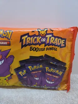 2022 Pokemon TCG BOOster Trick Or Trade Sealed Bag- 40 Mini Packs 3 Cards Per 820650850783 - Image 3
