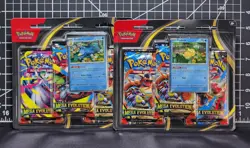 2 Pokemon TCG Mega Evolution 3 Pack Blisters with Psyduck & Golduck Promo Cards - Image 1