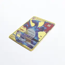 Shiny Charizard GX Pokemon Gold Metal Card Collectible Gift Display - Image 2
