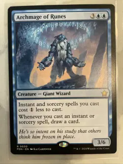 MTG Archmage of Runes [Foundations] Near Mint​ - Image 1
