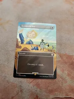 Ravages Of War Borderless Surge Foil Universes Beyond Fallout MTG NM - Image 1