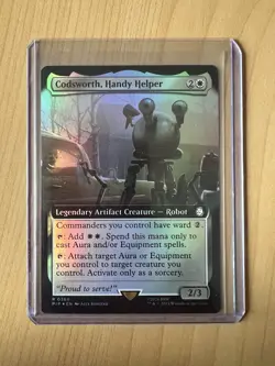 Codsworth, Handy Helper (Extended Art) Universes Beyond: Fallout Foil NM+ - Image 1