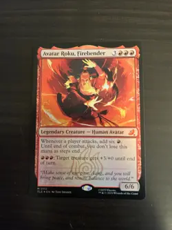 Magic: The Gathering (MTG) - FOIL Avatar Roku, Firebender - (TLE) - Image 1