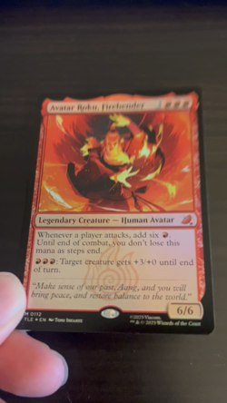 Magic: The Gathering (MTG) - FOIL Avatar Roku, Firebender - (TLE) - Image 2