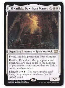 Katilda, Dawnhart Martyr #21 Innistrad: Crimson Vow NM - Image 1