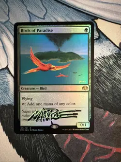Signed Birds of Paradise Dominaria Remastered Foil - Image 1