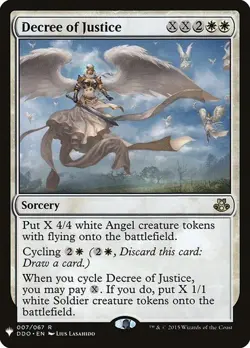 NM Decree of Justice, MTG, The List, Magic the Gathering, 7 - Image 1