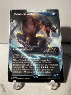 Volatile Stormdrake - Borderless - Rare - MTG: Modern Horizons 3 - NM - Image 1