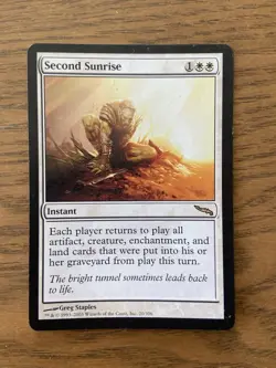 Mirrodin MTG Second Sunrise X 1 DMG Magic - Image 1
