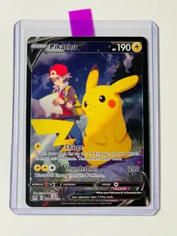 Pokemon TCG Pikachu V TG16/TG30 Trainer Gallery Holo SWSH Lost Origin Card NM - Image 2