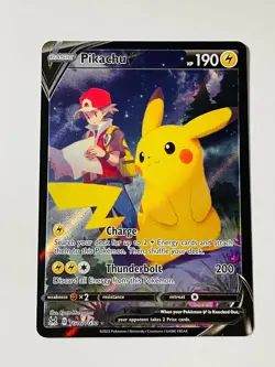 Pokemon TCG Pikachu V TG16/TG30 Trainer Gallery Holo SWSH Lost Origin Card NM - Image 3