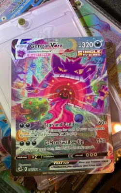 Pokemon Fusion Strike Gengar VMax #271/264--NEAR MINT-Alternate Art - Image 2