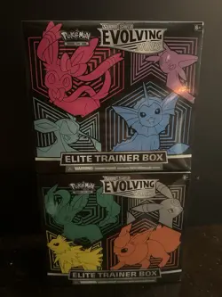 LOT OF 2 POKEMON SWORD & SHIELD EVOLVING SKIES SEALED ELITE TRAINER BOX ETB - Image 1
