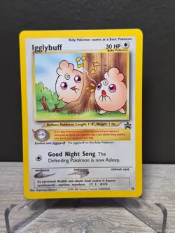 Pokemon TCG Igglybuff - 2001 Black Star Promo #36 - League Promo - Image 2