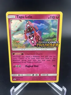 2018 Tapu Lele STAFF Prerelease SM152 Lost Thunder Sun Moon Promo Pokemon - Image 1