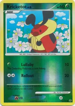 Pokemon - Kricketot - 78/127 - Common - Reverse Holo - Platinum - NM - Image 1
