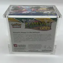 Lot (36) Pokemon SWSH Evolving Skies Booster Packs W/ Display Box & Acrylic Case - Image 2