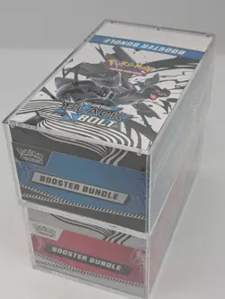 Pokemon SV10.5 Black Bolt White Flare Sealed LOT 2 Booster Bundle Display Case - Image 4