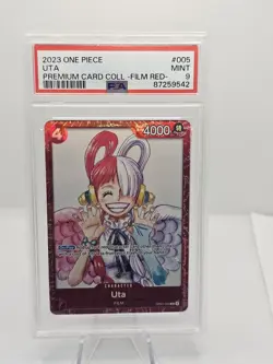 Uta One Piece Premium Card Collection Film Red English 2023 - PSA 9 - Image 1
